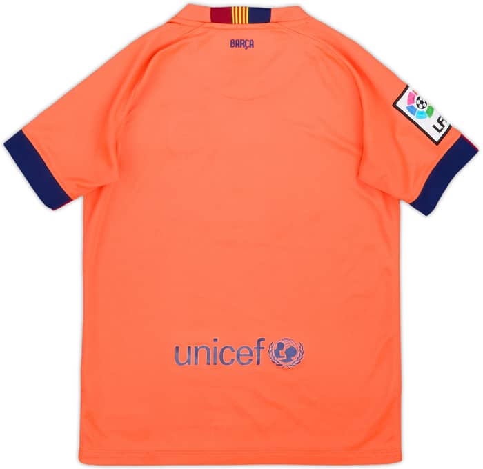 2014-15 Barcelona Away Shirt - 10/10 - (S.Boys)