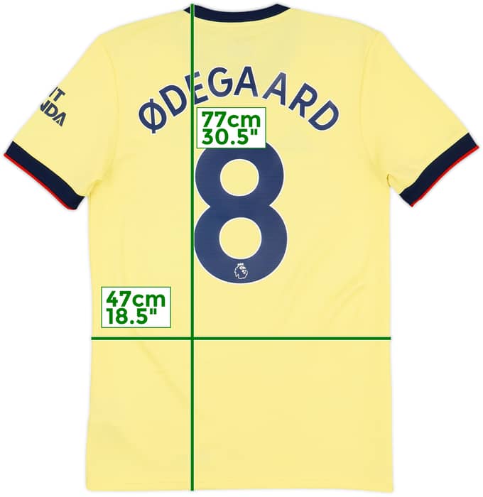 2021-22 Arsenal Away Shirt Odegaard #8 - 9/10 - (S)