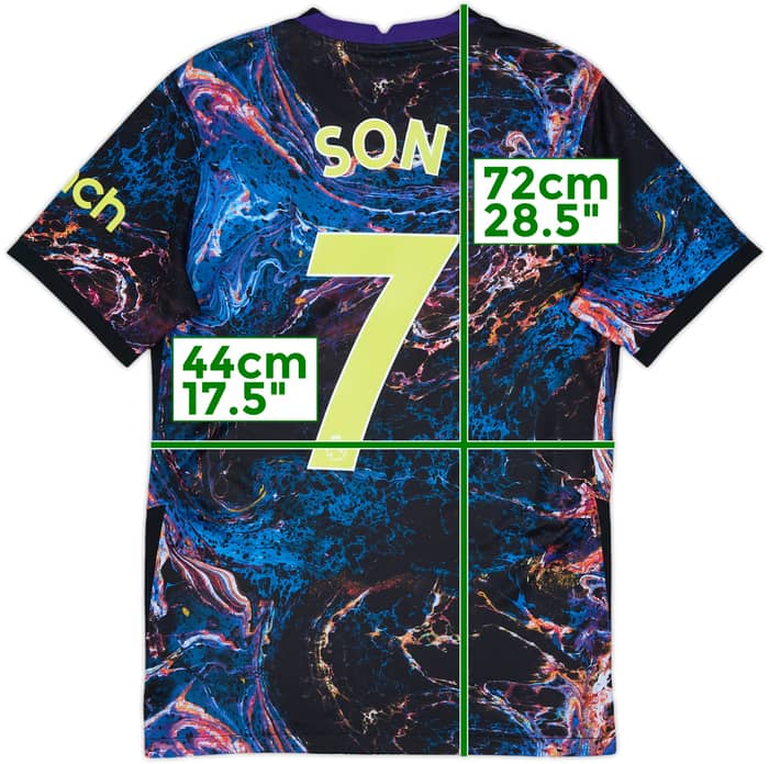2021-22 Tottenham Away Shirt Son #7 - 10/10 - (S)