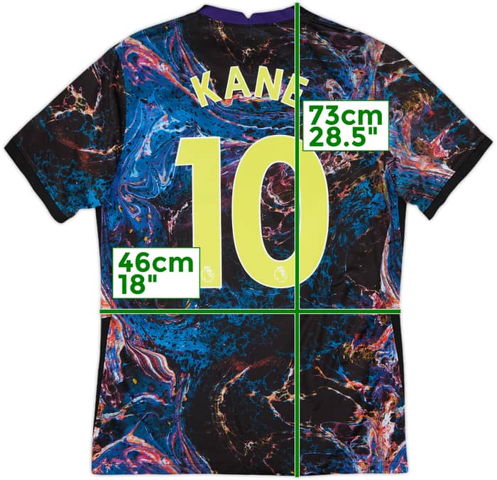 2021-22 Tottenham Away Shirt Kane #10 - 9/10 - (M)