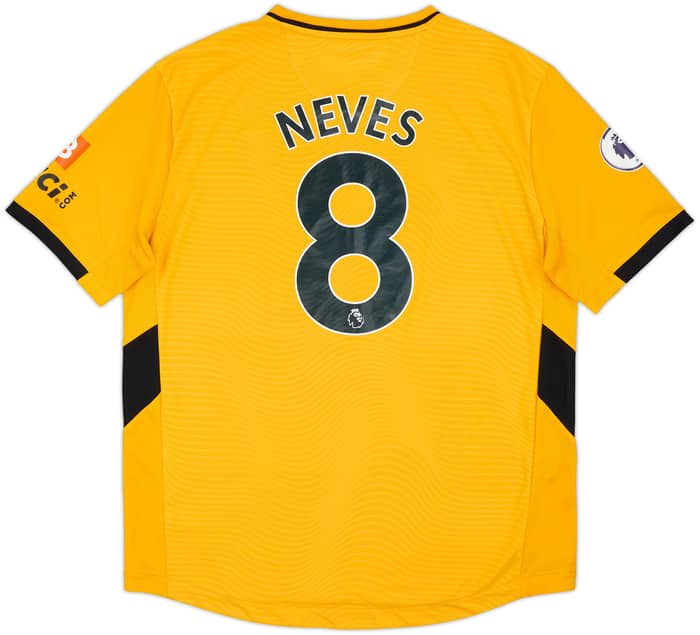 2021-22 Wolves Home Shirt Neves #8 - 9/10 - (XL)