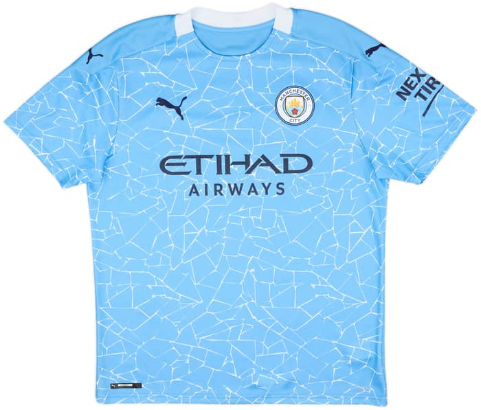 2020-21 Manchester City Home Shirt De Bruyne #17 - 10/10 - (L)