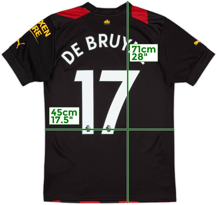 2022-23 Manchester City Away Shirt De Bruyne #17 - 9/10 - (S)