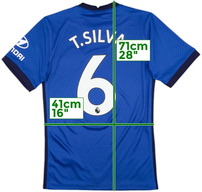 2020-21 Chelsea Home Shirt T.Silva #6 - 10/10 - (XS)
