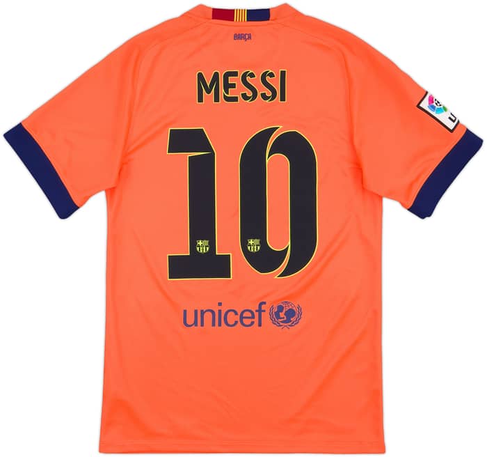 2014-15 Barcelona Away Shirt Messi #10 - 9/10 - (S)