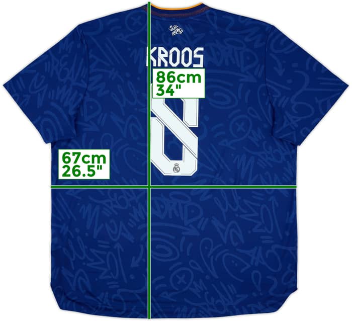 2021-22 Real Madrid Authentic Away Shirt Kroos #8 - 8/10 - (XXL)