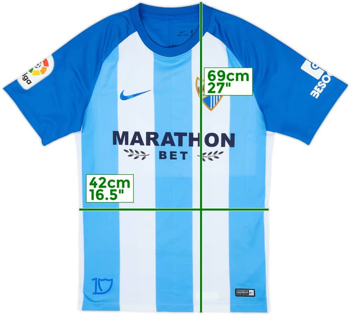 2017-18 Malaga Home Shirt - 10/10 - (S)