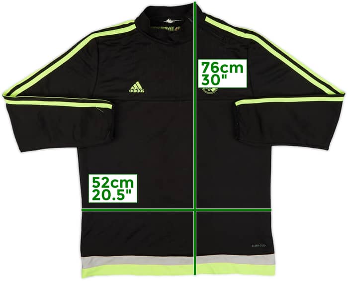 2015-16 Real Madrid adidas 1/4 Zip Training Top - 7/10 - (L)