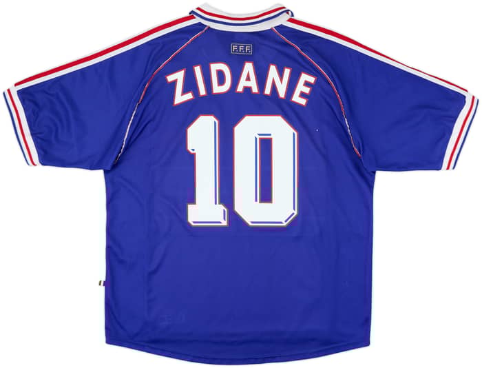 1998-00 France Home Shirt Zidane #10 - 8/10 - (XL)