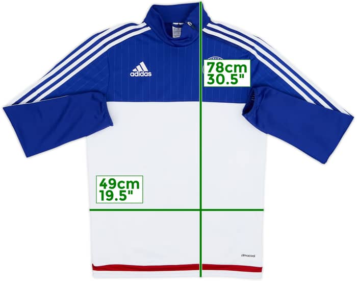 2015-16 Chelsea adidas 1/4 Zip Sweat Top - 6/10 - (S)