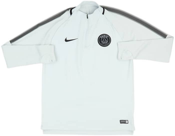 2017-18 Paris Saint-Germain Nike 1/4 Zip Sweat Top - 6/10 - (M)