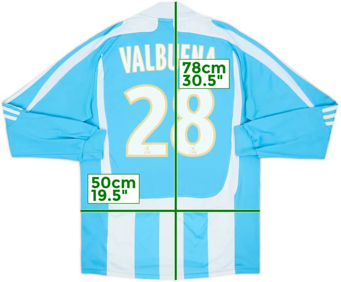 2007-08 Olympique Marseille Away L/S Shirt Valbuena #28 - 5/10 - (S)