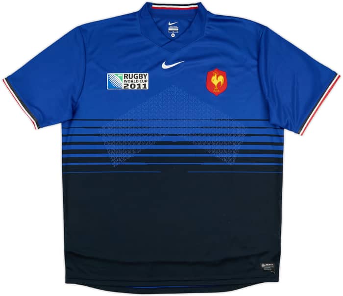 2011-12 France Rugby Home Shirt - 6/10 - (XL)