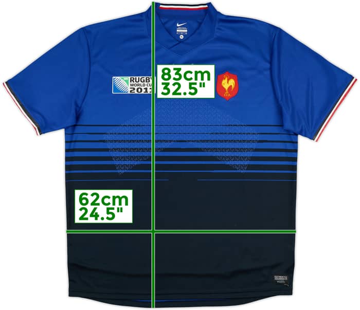 2011-12 France Rugby Home Shirt - 6/10 - (XL)