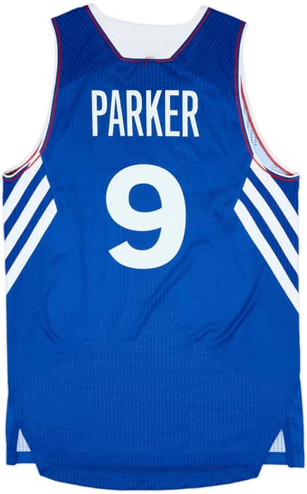 2014-15 France National Basketball Parker #9 adidas Home Jersey - 8/10 - (L)