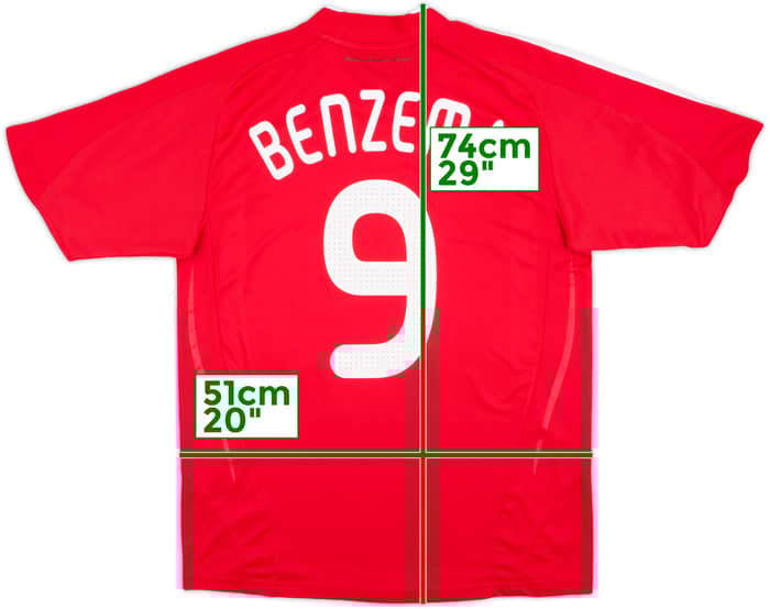 2007-08 France Away Shirt Benzema #9 - 7/10 - (XL.Boys)