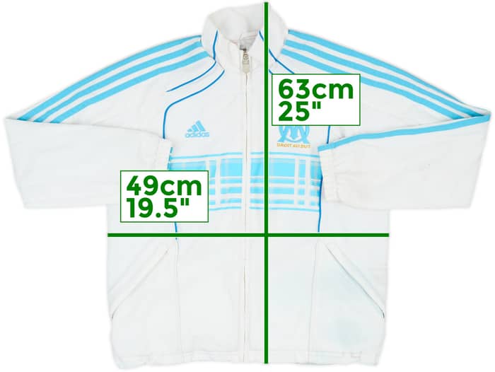 2010-11 Olympique Marseille adidas Track Jacket - 5/10 - (M.Boys)