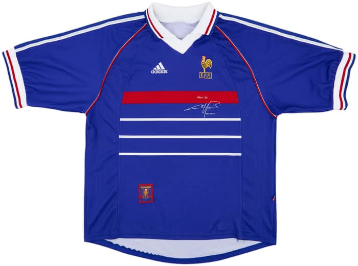 1998-00 France 'Pour Toi Fabien Barthez' Home Shirt - 8/10 - (XL)