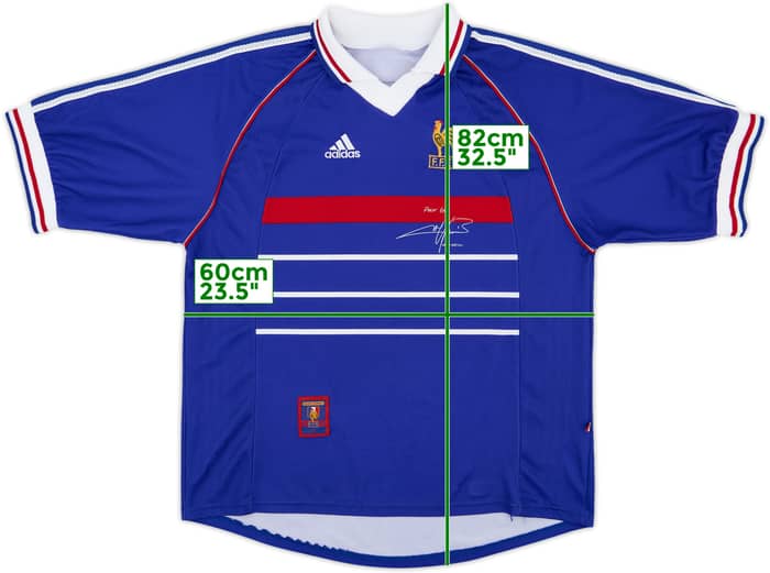 1998-00 France 'Pour Toi Fabien Barthez' Home Shirt - 8/10 - (XL)