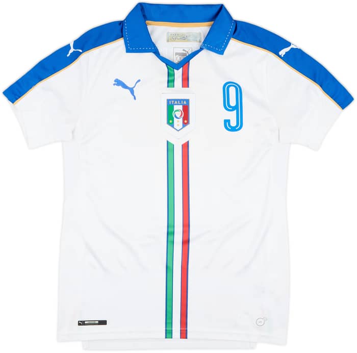 2016-17 Italy Away Shirt Balotelli #9 - 6/10 - (S)