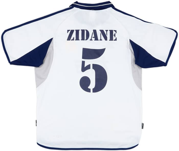 2000-01 Real Madrid Home Shirt Zidane #5 - 6/10 - (L)