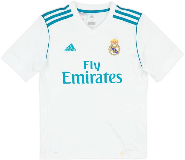 2017-18 Real Madrid Home Shirt Ronaldo #7 - 4/10 - (M.Boys)