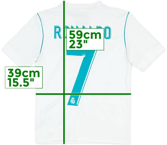 2017-18 Real Madrid Home Shirt Ronaldo #7 - 4/10 - (M.Boys)