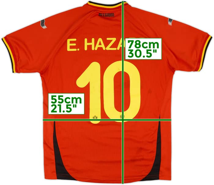 2014-15 Belgium Home Shirt E.Hazard #10 - 5/10 - (L)