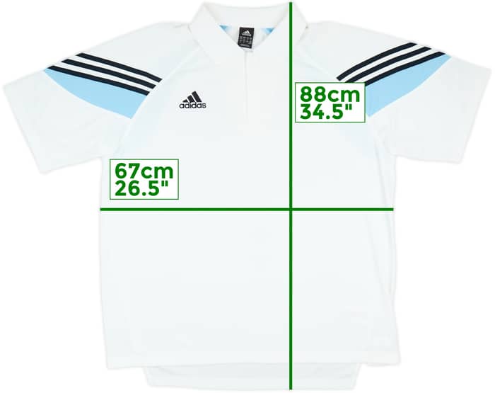 2003-04 Real Madrid adidas 1/4 Zip Polo Shirt - 8/10 - (XXL)