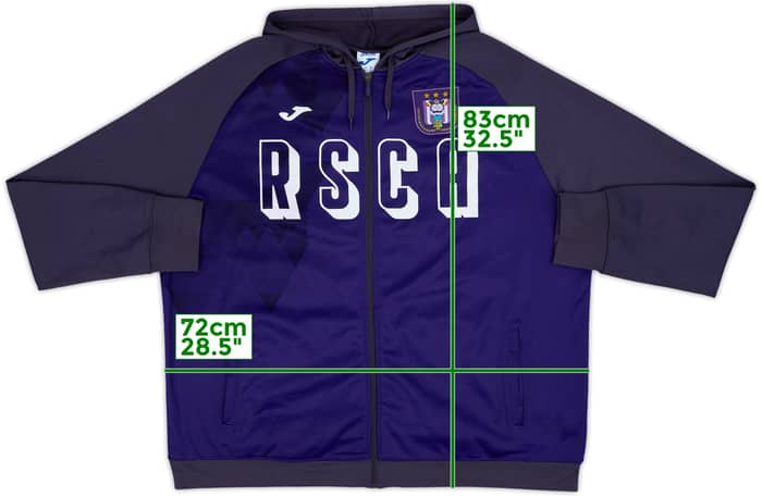 2019-20 Anderlecht Joma Hooded Track Jacket - 8/10 - (4XL)