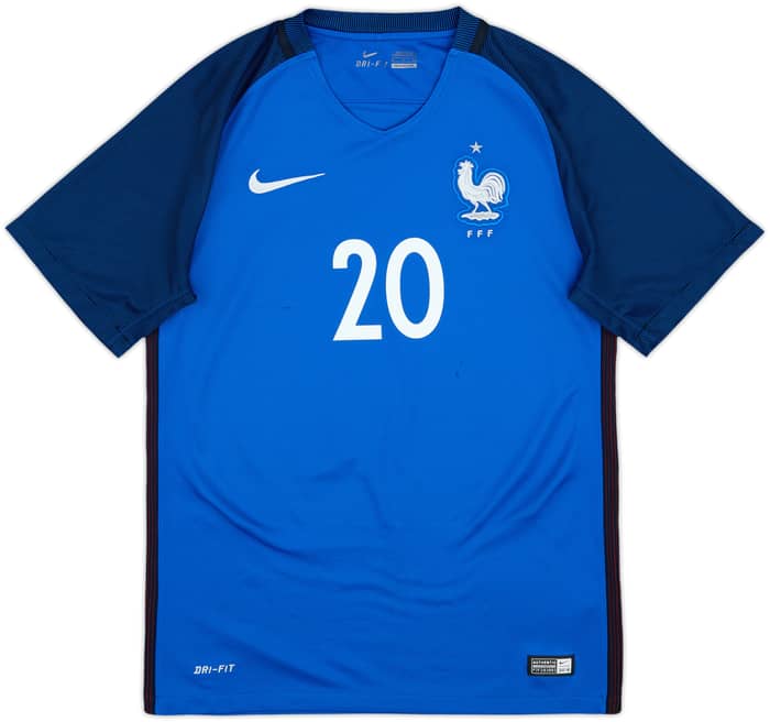 2016-17 France Home Shirt Mbappe #20 - 8/10 - (S)