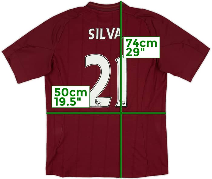 2012-13 Manchester City Away Shirt Silva #21 - 6/10 - (M)