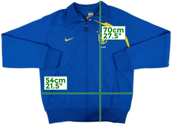 2008-09 Brazil Nike Track Jacket - 9/10 - (L)