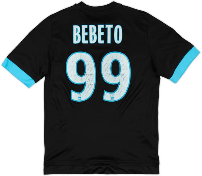 2015-16 Olympique Marseille Away Shirt Bebeto #99 - 4/10 - (XL.Boys)