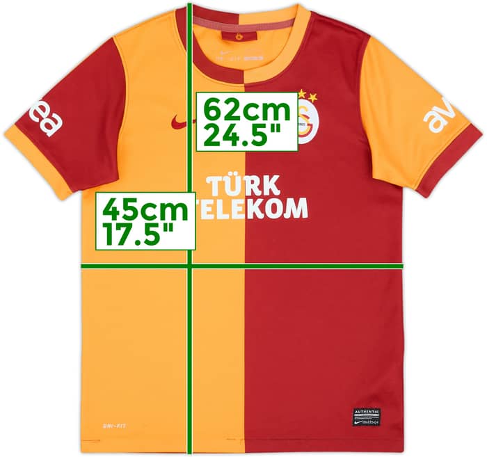 2013-14 Galatasaray Home Shirt - 5/10 - (L.Boys)