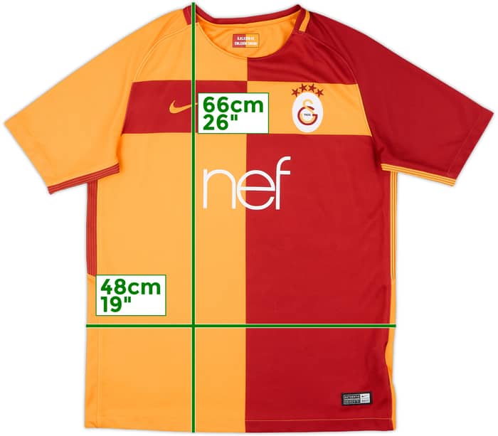2017-18 Galatasaray Home Shirt - 7/10 - (XL.Boys)