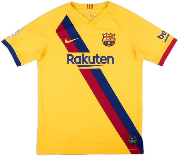 2019-20 Barcelona Away Shirt - 8/10 - (XL.Boys)