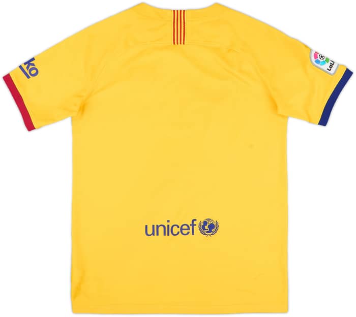 2019-20 Barcelona Away Shirt - 8/10 - (XL.Boys)