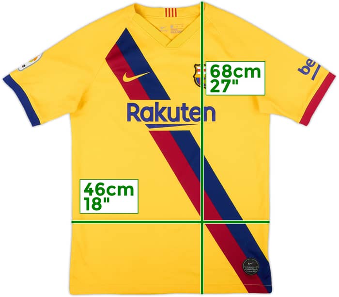 2019-20 Barcelona Away Shirt - 8/10 - (XL.Boys)