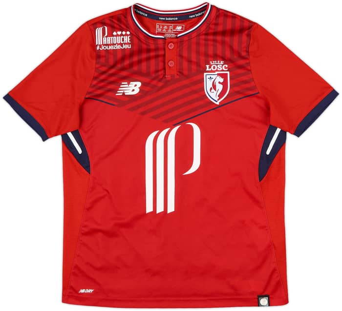 2017-18 Lille Home Shirt Benzia #10 - 9/10 - (L.Boys)