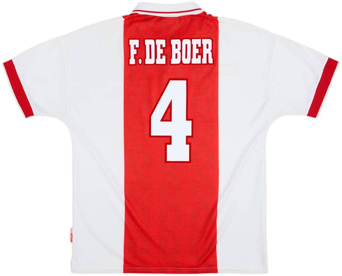 1998-99 Ajax Home Shirt F.De Boer #4 - 7/10 - (XL)