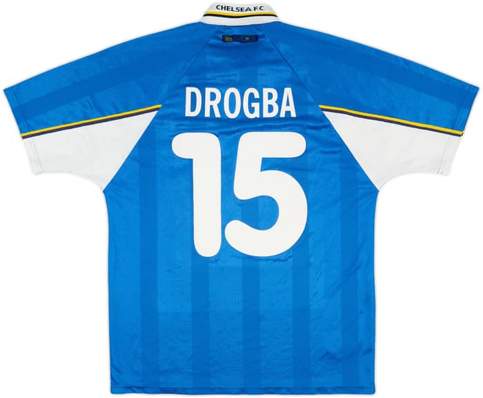 1997-99 Chelsea Home Shirt Drogba #15 - 6/10 - (L)