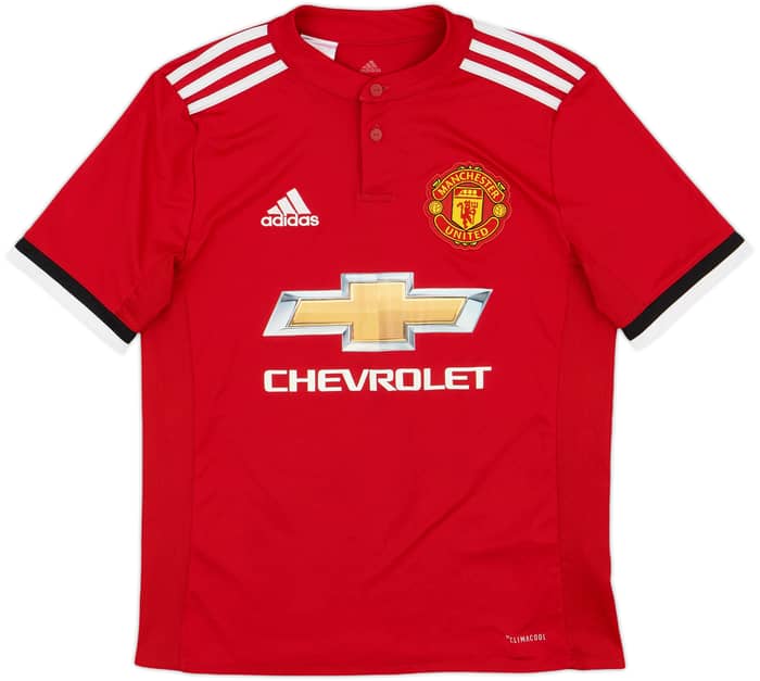 2017-18 Manchester United Home Shirt Ibrahimovic #10 - 9/10 - (L.Boys)