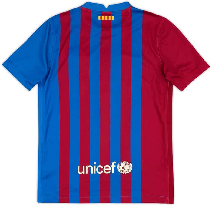2021-22 Barcelona Home Shirt - 7/10 - (M.Boys)