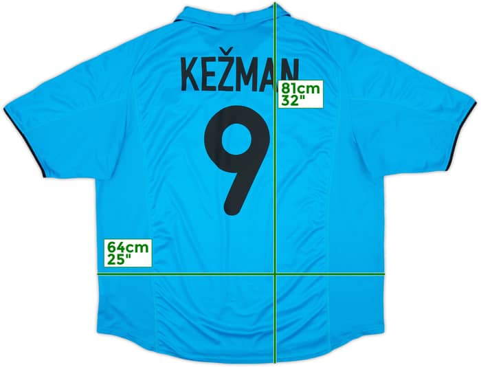 2001-02 PSV Away Shirt Kezman #9 - 7/10 - (XXL)
