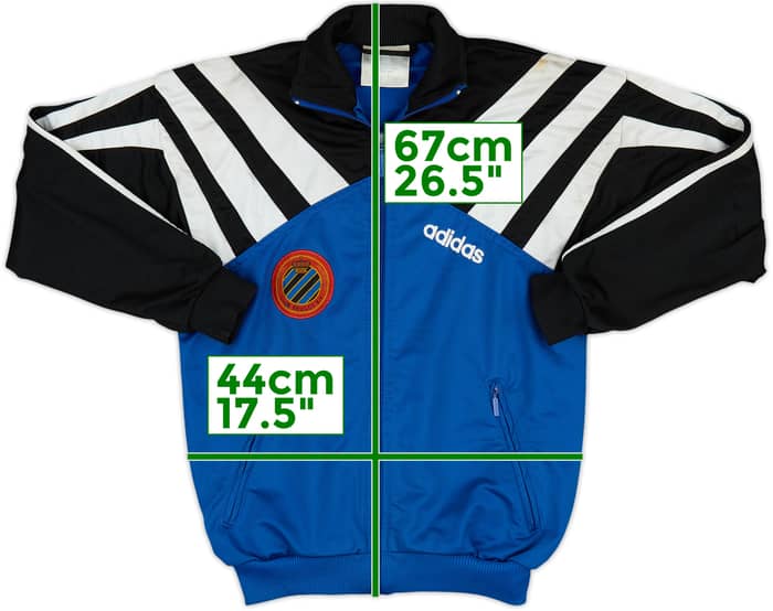 1995-96 Club Brugge adidas Track Jacket - 7/10 - (L.Boys)