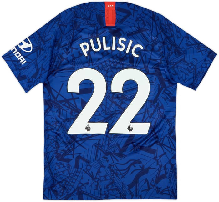 2019-20 Chelsea Home Shirt Pulisic #22 - 8/10 - (S)