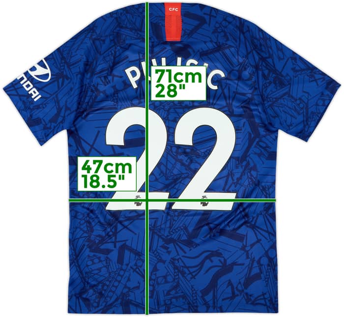 2019-20 Chelsea Home Shirt Pulisic #22 - 8/10 - (S)