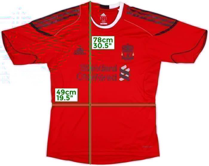 2010-11 Liverpool adidas Training Shirt - 9/10 - (L)