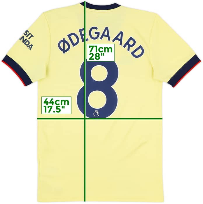 2021-22 Arsenal Away Shirt Odegaard #8 - 8/10 - (XS)